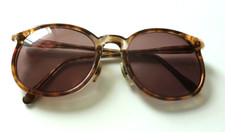 Vintage PATHWAY 135 mm Optical Eyeglasses Round Frame Tortoise Yellow Brow Color