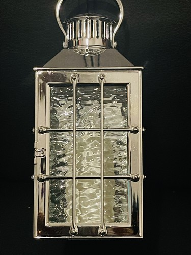 BATH & BODY WORKS SHIP Silver Chrome LANTERN WALLFLOWERS NIGHTLIGHT PLUG IN - Picture 2 of 3