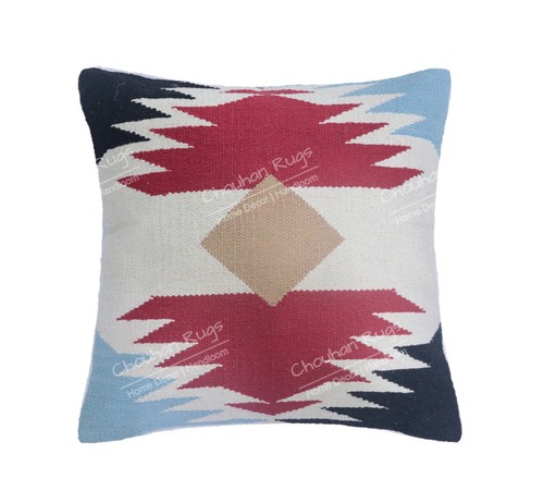 5 Set of Handmade Cotton Cut Shuttle Cushion Cover 18"x18" Colorful Pillow Cases - Picture 4 of 7