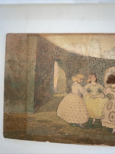 Antique 19th Century Colored Print - Picture 2 of 7