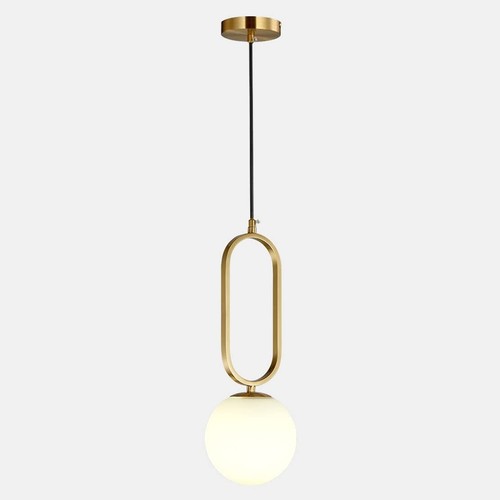 Fulesi Modern Globe Pendant Lights Mid Century Gold Pendant Lighting Fixture - 第 1/9 張圖片