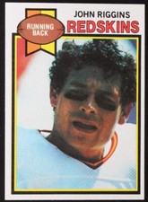 1979 Topps John Riggins #10 NFL Football Trading SportsCard Washington Redskins