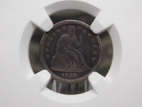 1856 "O" Seated Liberty SILVER Dime 10c NGC VF Details #002 Very Fine ECC&C Inc