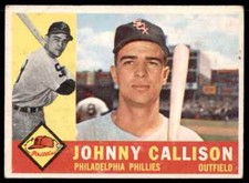 1960 Topps Johnny Callison Philadelphia Philles #17