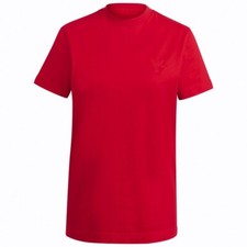 Y-3 Yohji Yamamoto Adidas Classic Logo Women's T-Shirt Cotton RED SIZE S GV0320