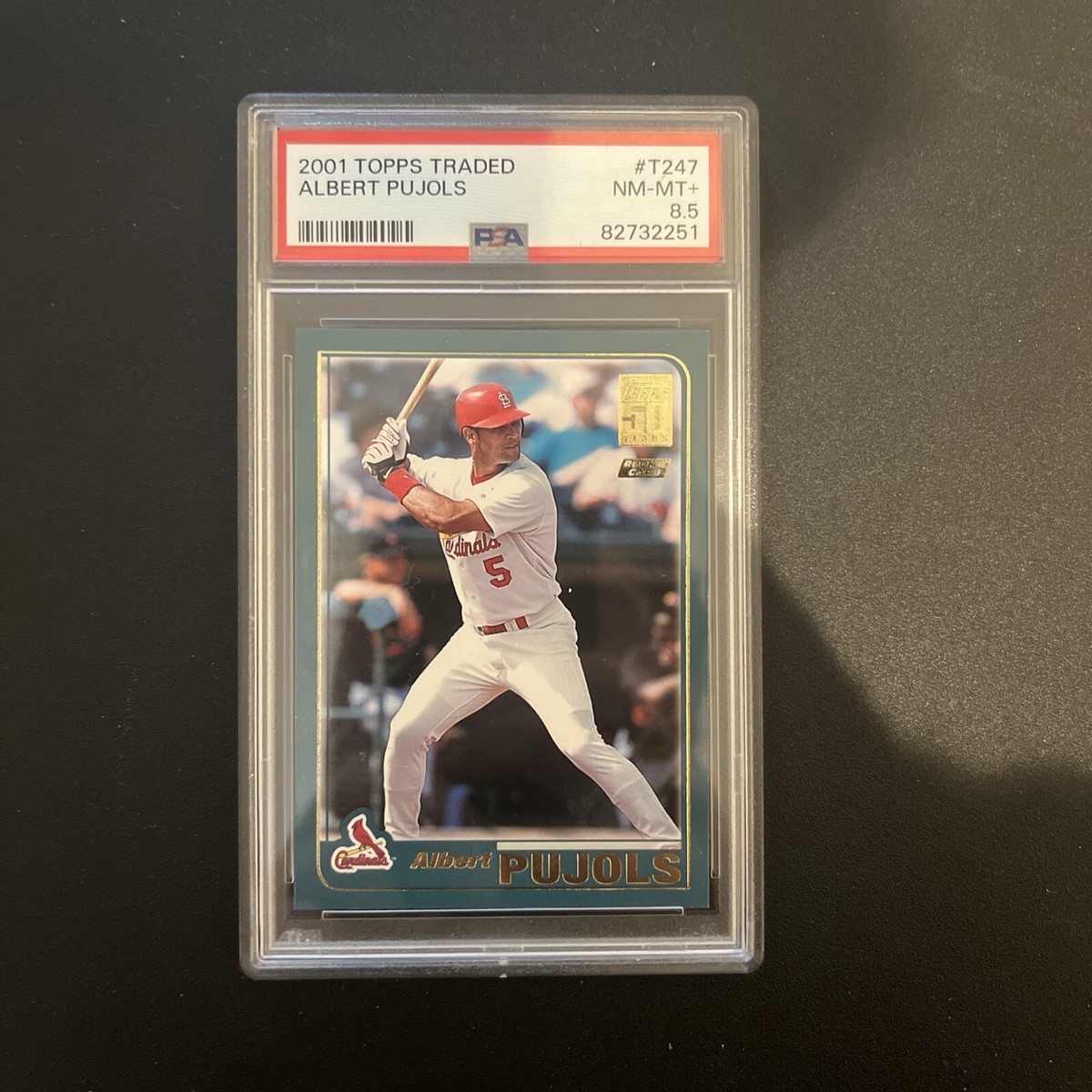 2001 Topps Traded Albert Pujols Rookie RC PSA 8.5 Cardinals | eBay