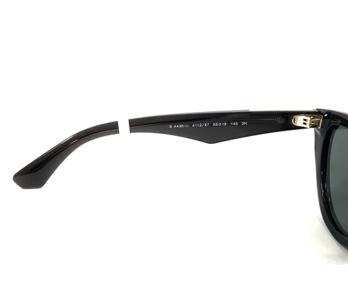 Burberry Sunglasses Frames B4436-U 4112/87 Polished Black Cat Eye w/ Gray Lenses - Picture 11 of 14
