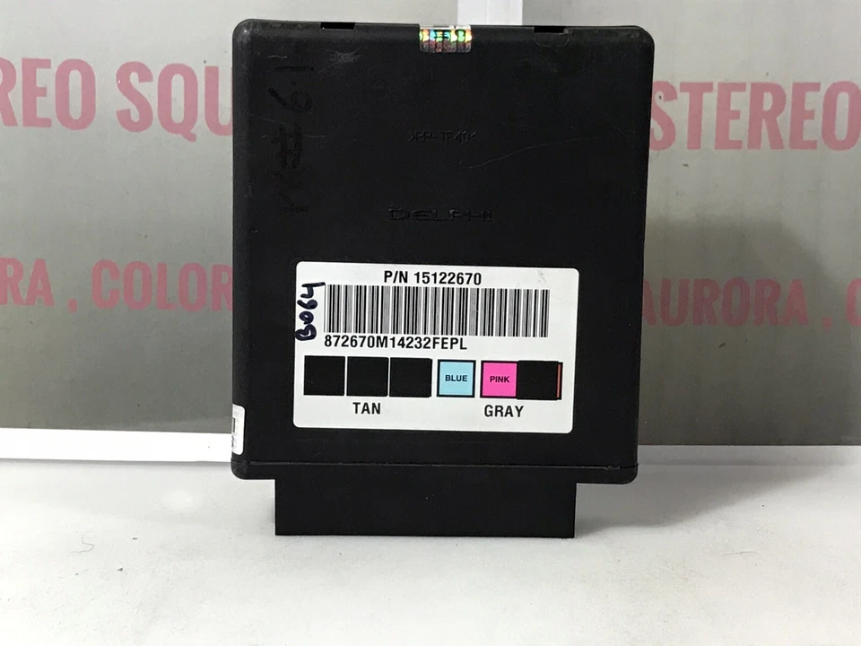 PROGRAMADO 03-05 GMC ENVIADO CUERPO MÓDULO DE CONTROL BCM BCU 15122670 "B064" Foto 3 de 4