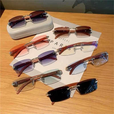 UV400 Punk Sunglasses Gradient Frameless Eyewear  for Women & Men