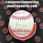 Larry Bird & Magic Johnson Autographed Celtics & Lakers OMLB Beckett/ Larry Bird
