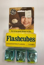 Vintage GE Flash Cubes 3 cubes 12 flashes for Standard Flash Cube Cameras - Read