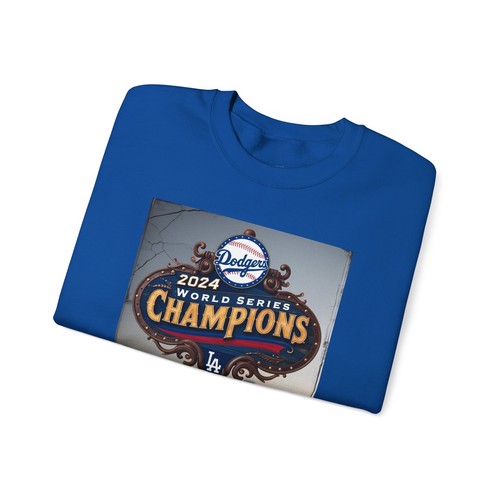 LA DODGERS World Series Champions 2024 Graphic Crewneck Sweatshirt, Unisex - Picture 4 of 13