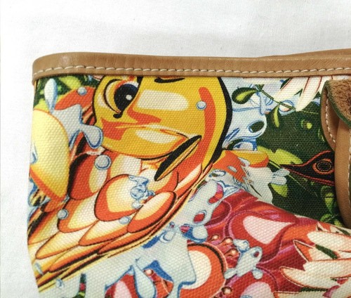Auténtico Bolso de Mano Longchamp x ME COMPANY Estampado Botánico Edición Limitada Usado - Imagen 6 de 21