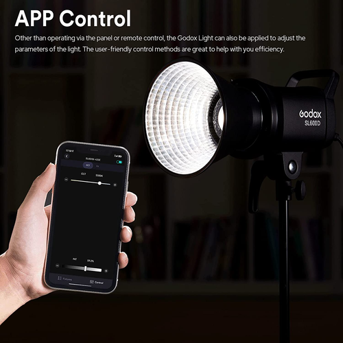 Godox SL60IID 5600K Lampada Video Luce LED+95CM Griglia Softbox+2m Kit Supporto UK - Foto 4 di 12