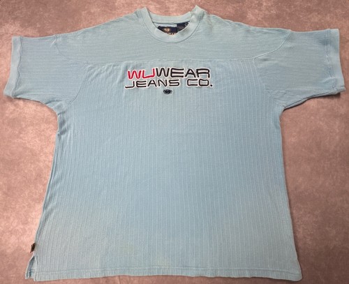 Vintage Wu Tang Clan Wu Wear Outfitters Shirt Men’s Size 2XL Light Blue - Picture 1 of 24