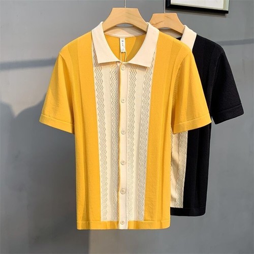 Men's Short Sleeve Button-Up Casual Cuban Guayabera Beach Wedding Dress Shirt - Picture 10 of 31