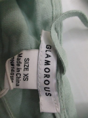 Nuevo top GLAMORO para mujer talla XS sin mangas verde menta - Imagen 5 de 7