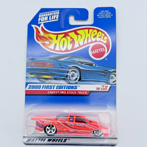 Hot Wheels 2000 First Editions #7 Chevy Pro Stock Truck Orange - Picture 2 of 8