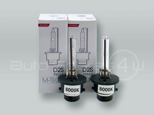 M-TECH D2S 8000K (Diamond  Blue) XENON HID Headlight Light Bulbs PAIR - Picture 1 of 2