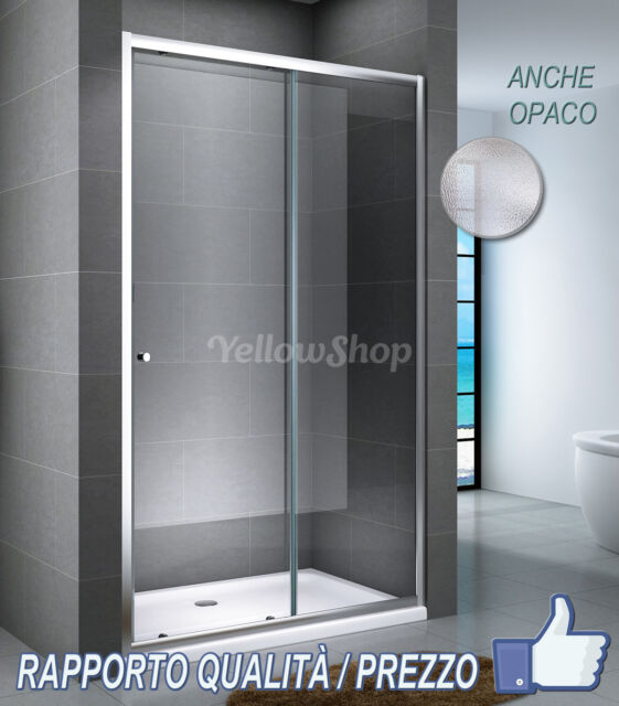PORTA DOCCIA ANTA SCORREVOLE NICCHIA DA CM 100 A 170 BOX CABINA CRISTALLO 6 MM PORTA DOCCIA ANTA SCORREVOLE NICCHIA DA CM 100 A 170 BOX CABINA CRISTALLO 6 MM