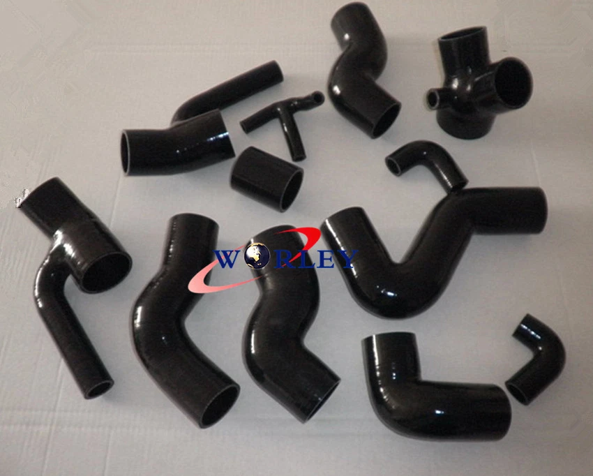 Mangueira de entrada de indução de silicone bi-turbo AZUL para Audi S4 RS4 Biturbo A6 B5 2.7T - Imagem 4 de 4