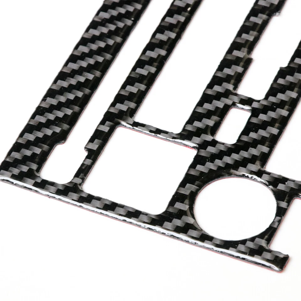 Carbon Fiber CD Player Panel Decorative Trim Cover For Subaru Forester 2007-2008 - image 4 of 4