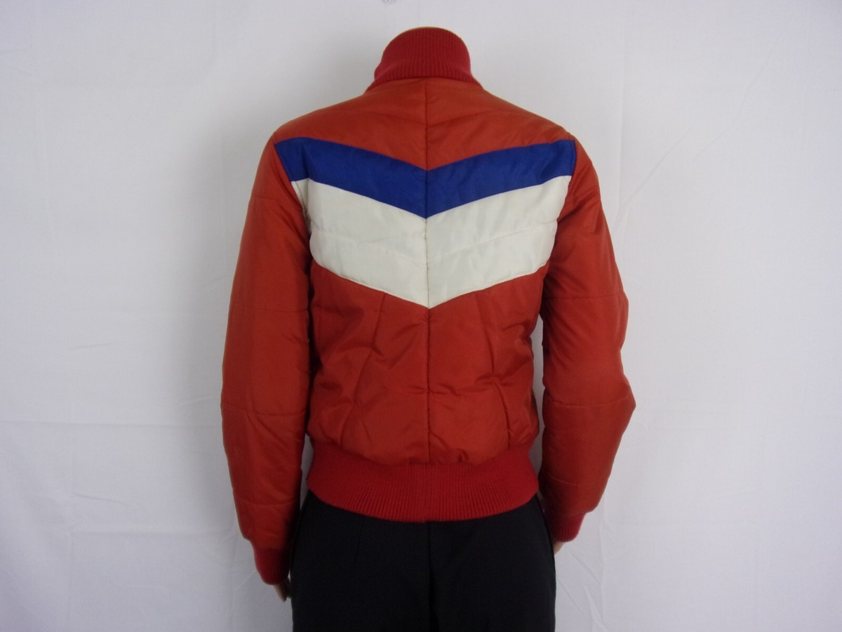 H&M Front Zip/Button Jacket SIZE: 6 ORANGE/BLUE/WHITE | eBay
