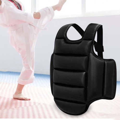 Taekwondo Protector Vest Martial Arts Muay Thai Sanda Mma Karate Chest Guard - Picture 71 of 116