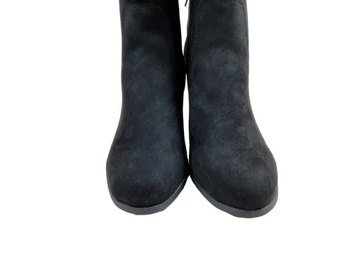 Style Co Women Mid-Shaft Block Heel Dress Boots Black Suede 9M (lot539) - Picture 6 of 12