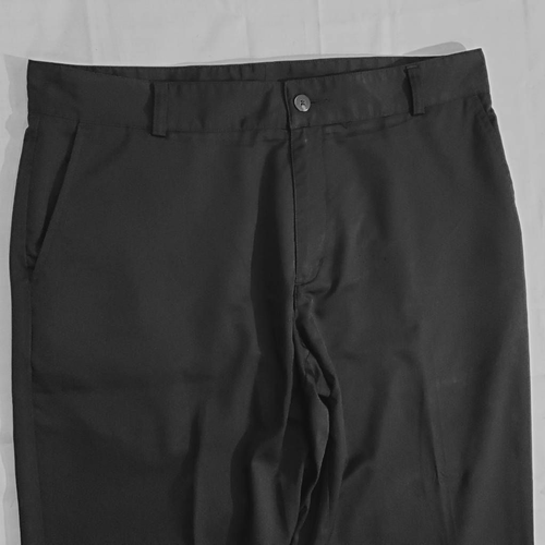 Adidas Golf Mens Straight Leg Pants Black Flat Front Slash Pocket 40 x 30 - Picture 4 of 11