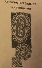  791 Vintage Pineapple Doily Pattern to CROCHET  Repro 