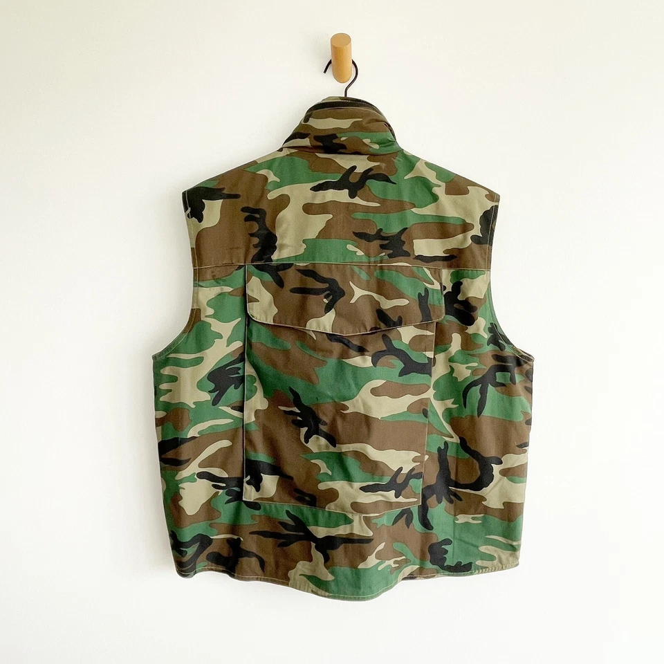 Rothco Fishing Men's Ranger Vest Camo Hunting Outdoor Size Large NWT Woodland - Image 2 of 4