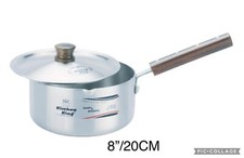 STYLISH TEMPO SAUCE PAN KITCHEN KING ALUMINIUM COOKWARE WITH LID NEW 16,18,20CM
