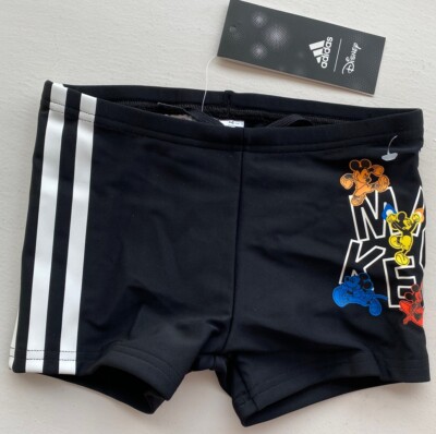 Adidas Mickey Mouse Jungen Schwimmslip Alter 5-6 Jahre brandneu mit Etikett