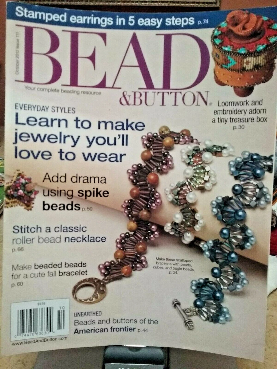 Bead & Button Magazine DIY BEADING BOOK Learn 2 make JEWELRY you'll love to  wear