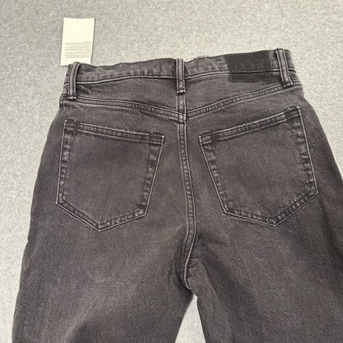 Neu mit Etikett Abercrombie & Fitch The Dad Damenjeans hoher Bund schwarz Gr. 26 2s distressed - Bild 14 von 16