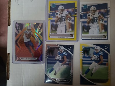 2020 Donruss Phoenix Michael Pittman 5 Rc Sp Yellow Lot Fire Burst Colts 