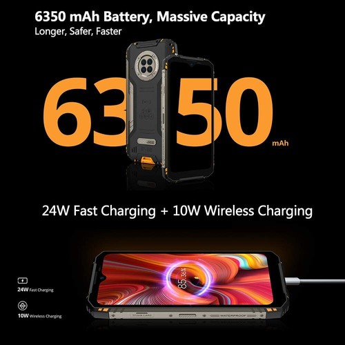 DOOGEE S96GT Solidny smartfon 8GB + 256GB Android 12 48MP Telefon komórkowy Nano + Nano + SD - Zdjęcie 6 z 10