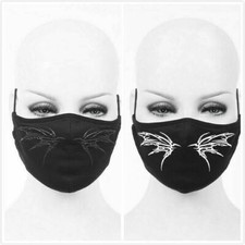 Unisex Punk Wings Decoration Mask Breathable Mesh Adjustable Filter Masks