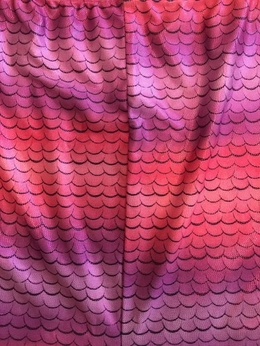 Justice Mermaid Skirt Tail Swimsuit Cover-Up Size L Multi Color Pool Cruise - Picture 6 of 11