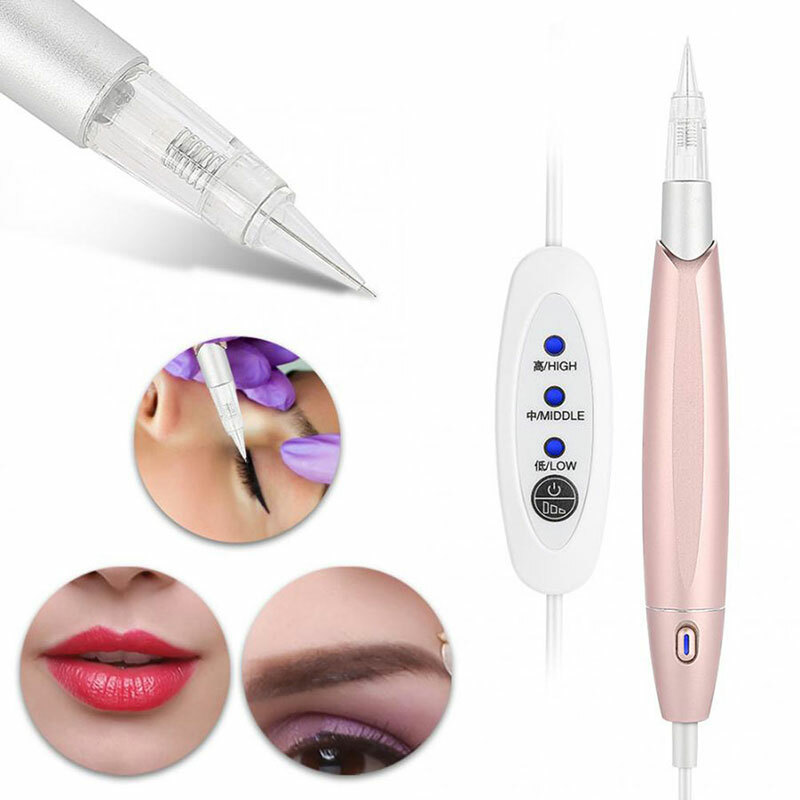 Máquina de tatuaje de maquillaje permanente pluma microblading para delineador de ojos de labios de cejas tatuaje
