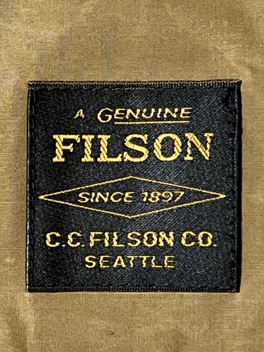 Filson Mens Ranger Light Weight Anorak Size XL 20293580 Dark Beige Jacket Waxed - Picture 4 of 10