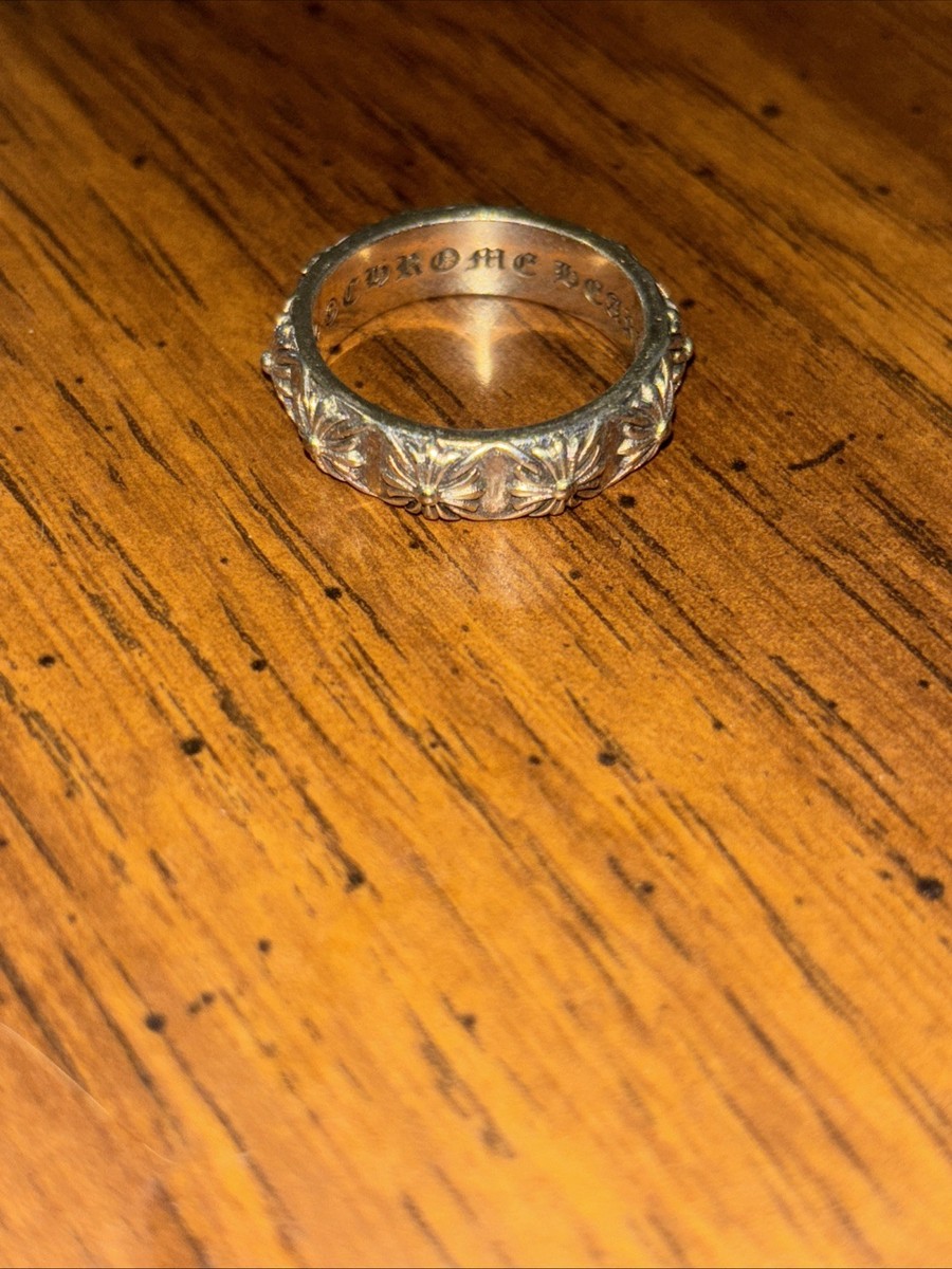 クロムハーツfloral silver ring クロムハーツ フローラルクロス シルバー リング / CHROME