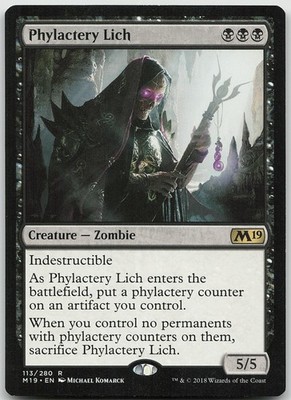 Phylactery Lich 113 Rare Core Set 2019 NM MTG