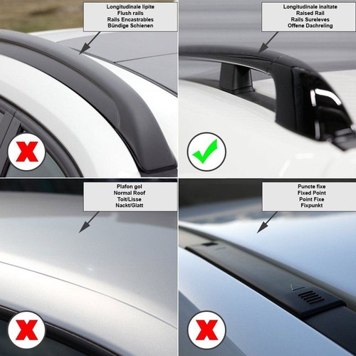 Portaequipajes Bastidor Barras Transversales Plata hasta 90 kg Ford Kuga II (C520) 2012-2020 - Imagen 14 de 15
