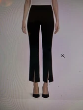 TIME and TRU Black 30" Inseam Pull On Flare Ponte PANTS , Women's XXL (20) NWT