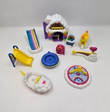 Vintage TCFC Care Bears Care Sunshine House Boat Horse Some Accessories