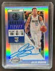 2018-19 Contenders Optic Jalen Brunson Silver RC Rookie Ticket Auto #105