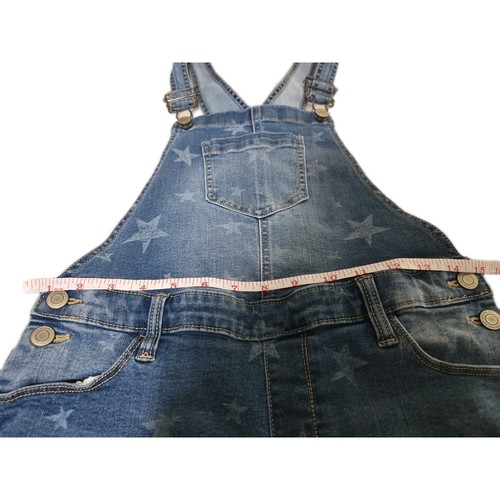 Girls Juniors SO Brand Stars 4th Of July Short Jean Overalls Size 16 - Picture 6 of 7