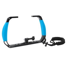 Underwater Diving Rig Tray Mount Silione Anti Slip Grip Stabilizer With 2 C FDDD